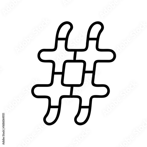 A sharp hash symbol, an essential for social media and digital communication