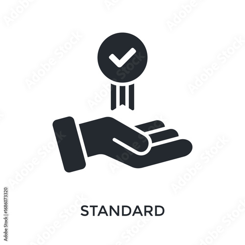 Standard Icon Glyph Style. Vector Illustration For Graphic Design