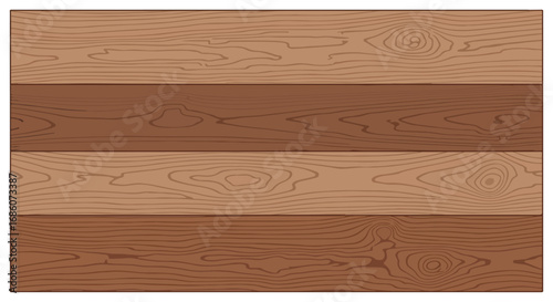 Detailed Wood Grain Pattern Illustration, Showcasing Natural Textures and Warm Tones in a Horizontal Arrangement with Varied Colorations and Ringed