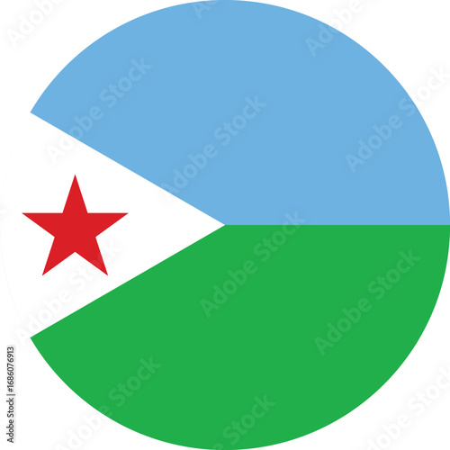 Free Download Djibouti Flag.  National Symbol and Country Identity Emblem of Africa - GFXLoad