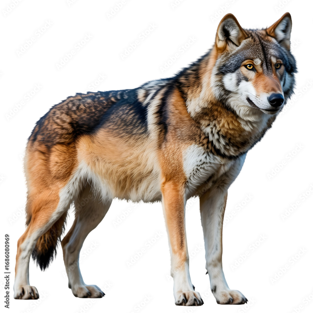 Obraz premium wolf isolated on white background