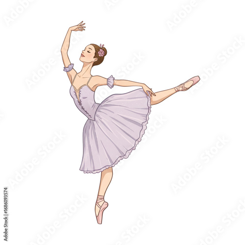 Retro ballerina
