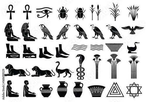 Ancient Egyptian Symbols A Collection of Hieroglyphs and Iconic Imagery
