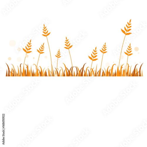 Fall leaves grass