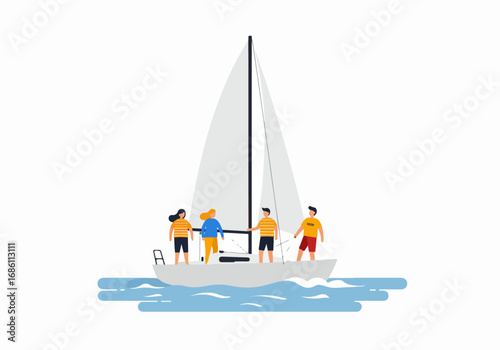 Three friends celebrating with raised fists