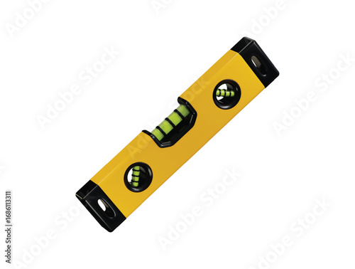 Spirit Level icon 3d render concept of measure device for product level measurement, construction or carpenter tools icon vector illustration