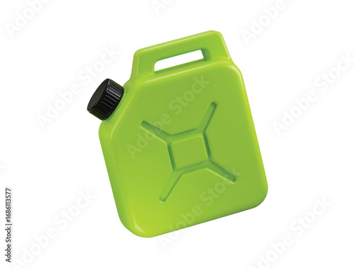 Fuel container canister icon 3d render concept of automobile oil gallon, natural energy tube icon vector illustration