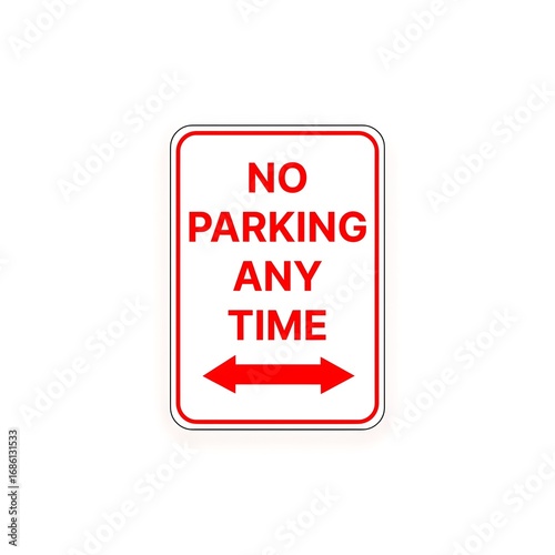 no parking any time
