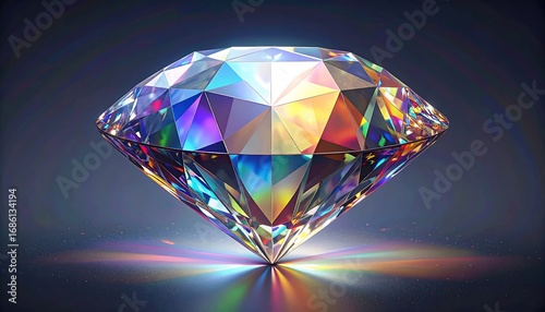 Diamond, close-up, studio shot