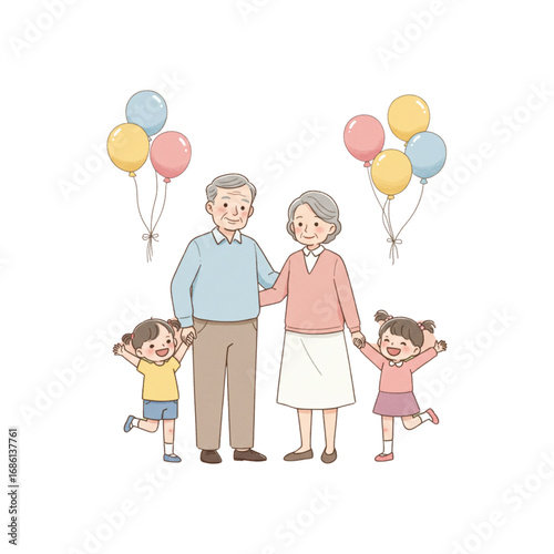 Grandparent with grandchild