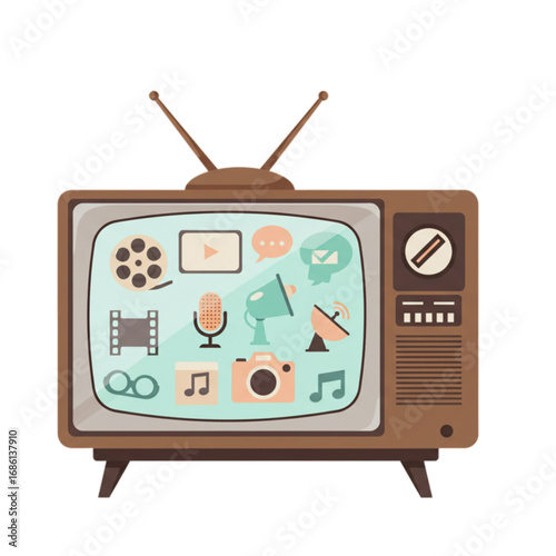 retro tv set