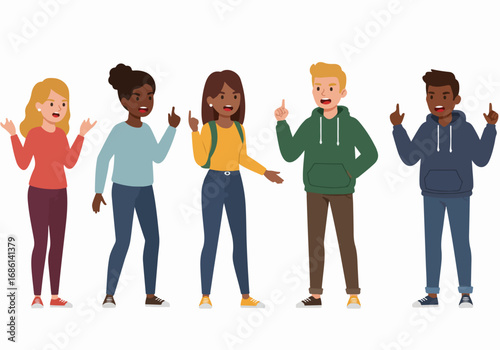 Diverse group of people faces with various ages and ethnicities