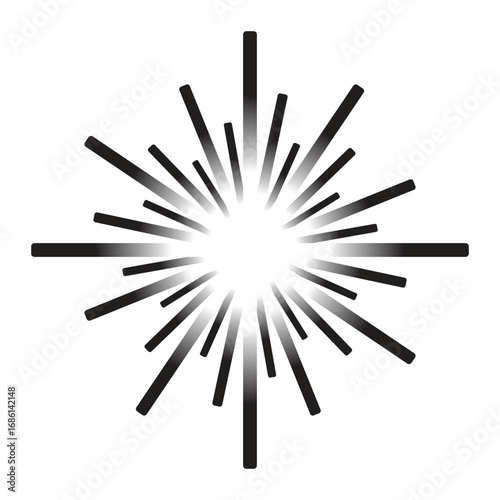 A conceptual black and white abstract image of wooden matchsticks and pencils, isolated and grouped as an artistic tool