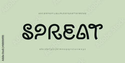 Spreat Modern minimal creative alphabet small letter logo design
