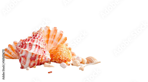 Close-up of colorful seashells