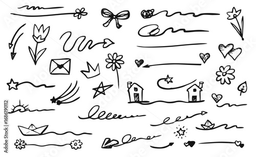 Hand-Drawn Emphasis Doodle Se...
