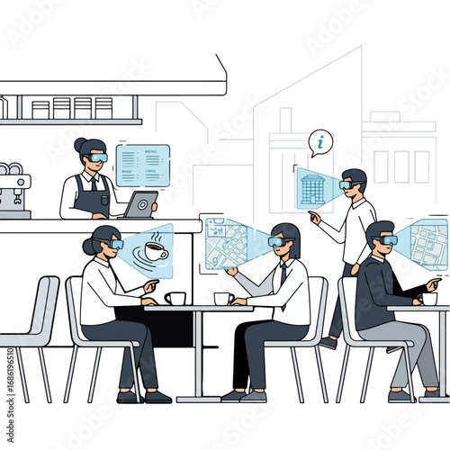 AI and cafe culture: Customers at a cafe are having a new kind of experience using AI-powered augmented reality technology.