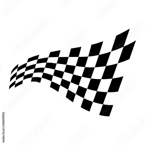 checkered racing flag element