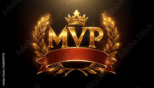 The luxurious gold MVP logo poster represents the ultimate achievement in the game.