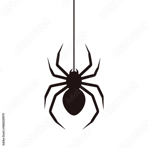 Hanging Silhouette Spider Halloween Decoration Creepy Crawly Arachnid