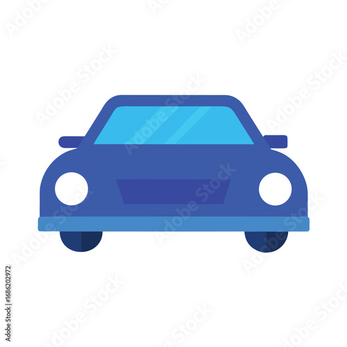 Blue car icon