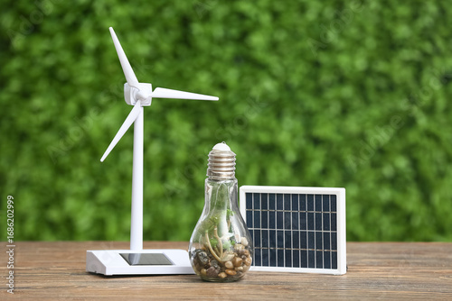 Wind turbine model with lig...
