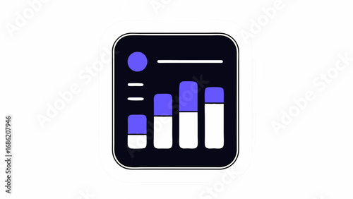 Sleek smartwatch vector illustration with modern interface
