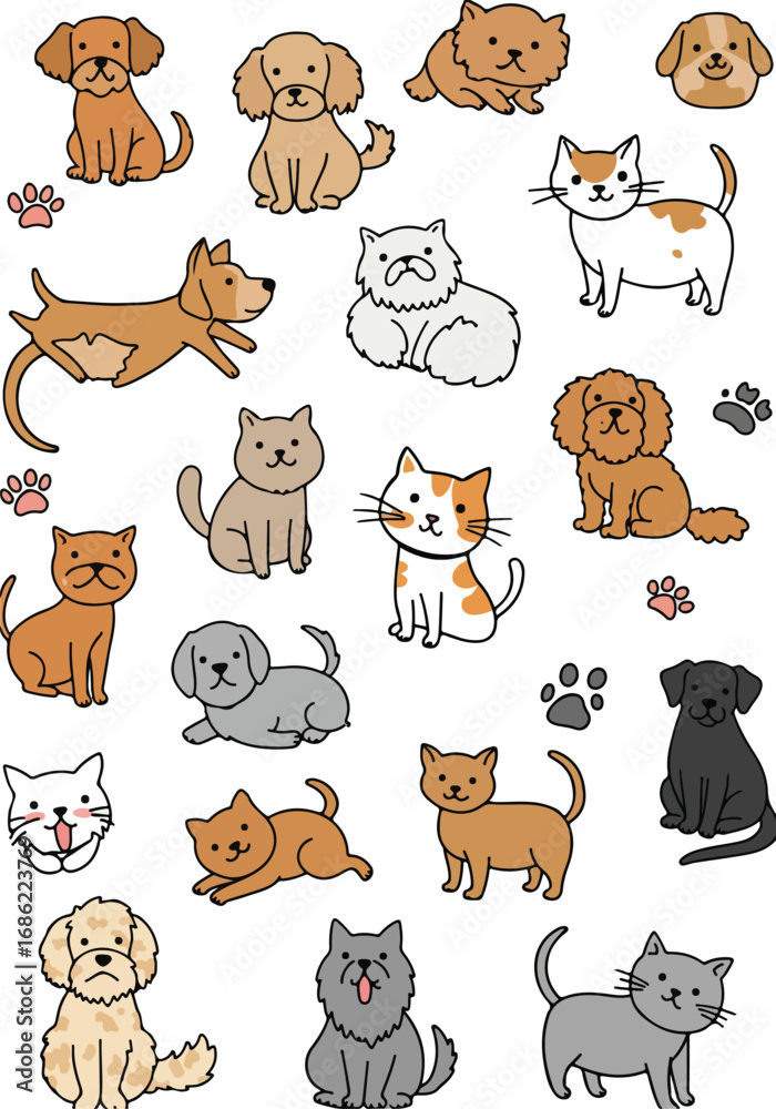 Fototapeta premium ~temp_image_dog_and_cat_sticker__seed29796_1756365558465_1