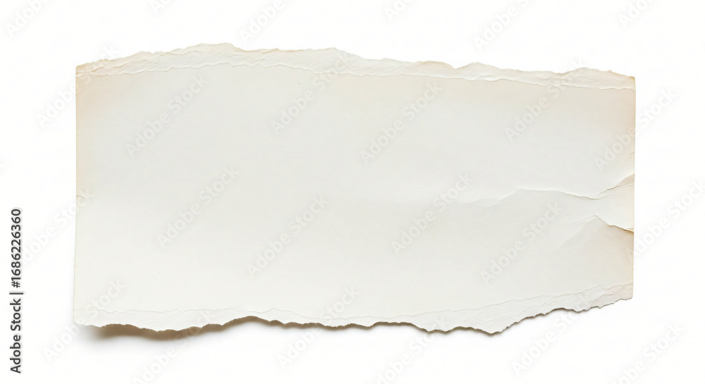 Obraz premium Torn Paper Fragment: Blank Canvas for Creative Projects