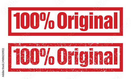 100% Original Stamp Design Vector template illustration, for Product Labels and Packaging