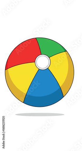 Colorful Beach Ball for Summer Fun.