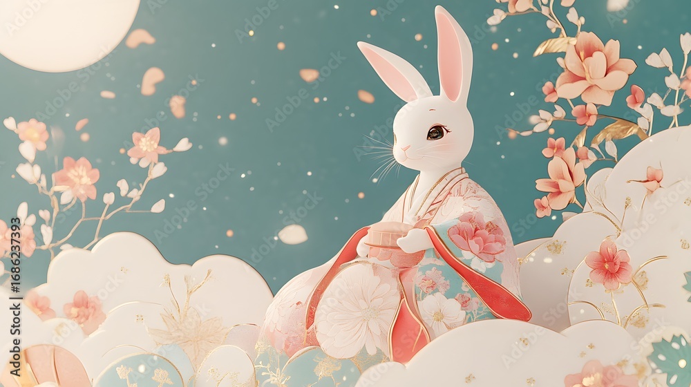 Obraz premium Mid-Autumn Festival Rabbit