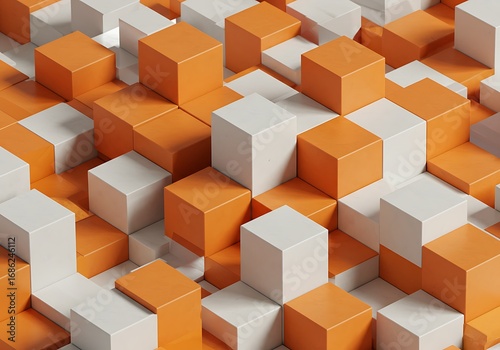 Wallpaper Mural 橙白の立体交響曲 Torontodigital.ca