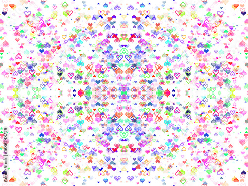 Abstract kaleidoscope design featuring symmetrical patterns. ideal for backgrounds or creative projects.