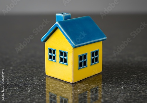 Wallpaper Mural 瑠璃色の屋根と黄色の家 Torontodigital.ca