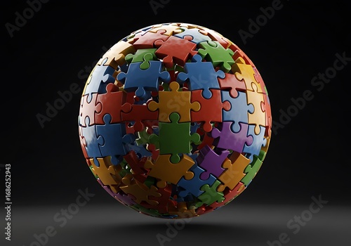 Wallpaper Mural 深淵の虹色パズル Torontodigital.ca