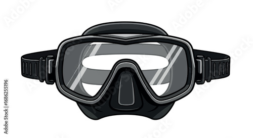 Scuba Diving Mask Equipment for Underwater Exploration.