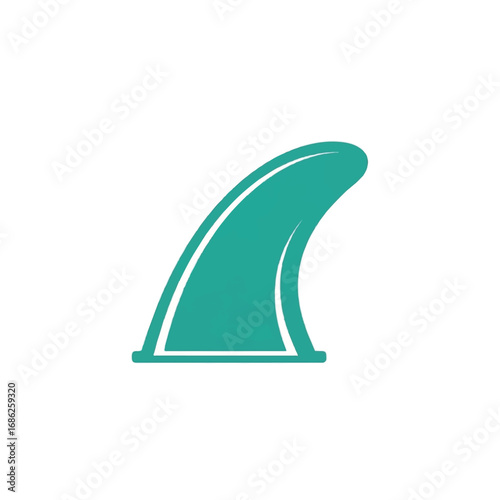 Surfboard Fin Icon Vector Illustration.
