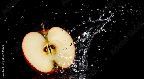 Wallpaper Mural 黒闇の水滴と紅玉 Torontodigital.ca