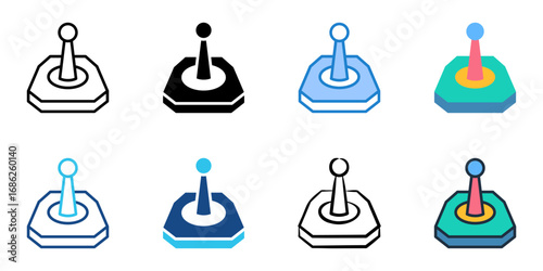 Joystick icon set multiple style collection 
