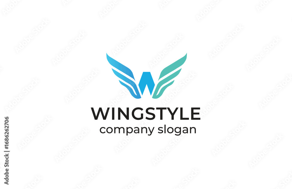Fototapeta premium Unique W Brand Identity Logo