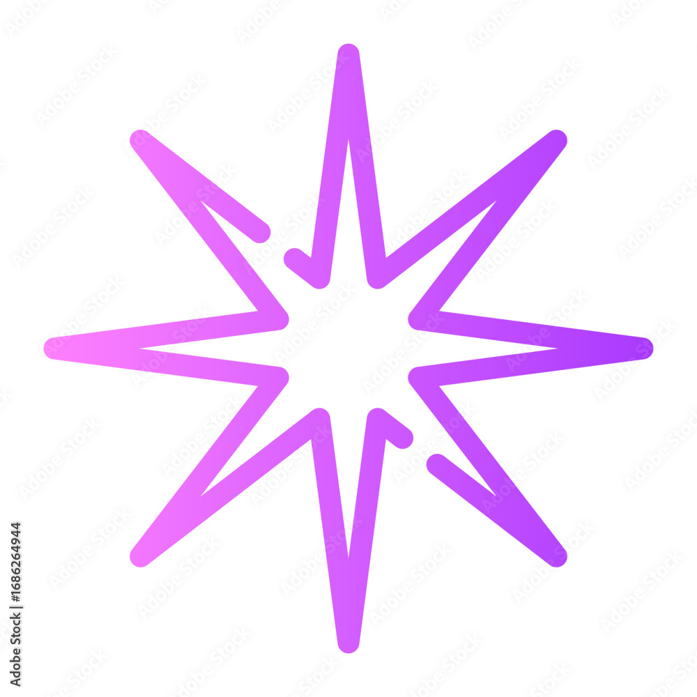 Fototapeta premium star gradient icon