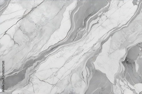 Luxury White and Gray Marble Texture with Natural Veins