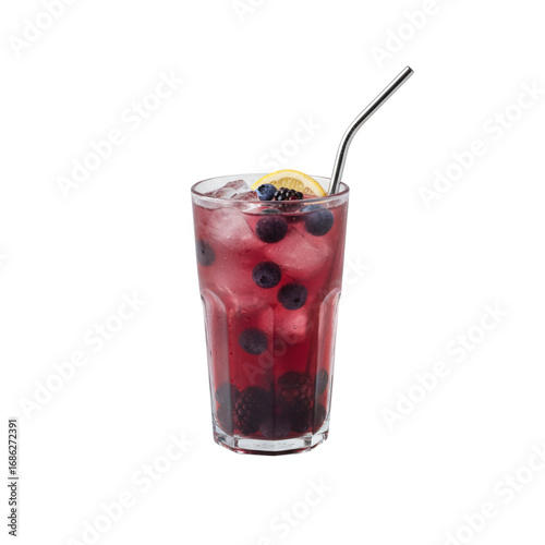 Wallpaper Mural Transparent tall glass of mixed berry iced tea, blueberries and blackberries inside, white background


แสดงวิธีคิด
 Torontodigital.ca