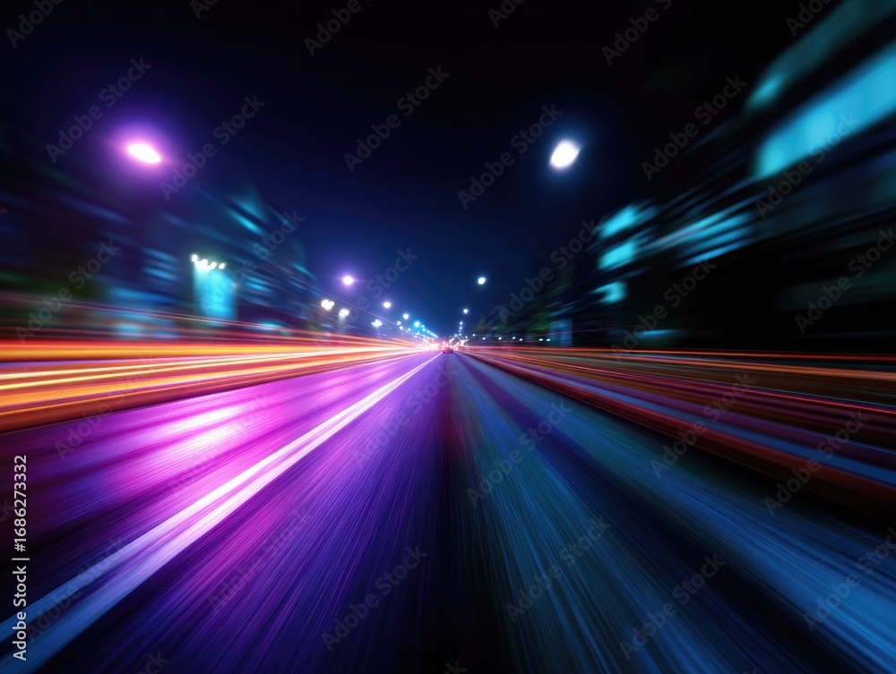 Obraz premium City Lights at Night