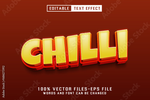 Chilli 3d Text - Editable Text Effect