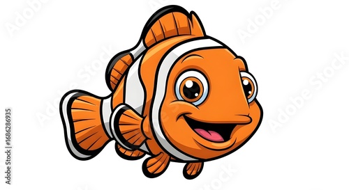 Obraz na płótnie clown fish cartoon