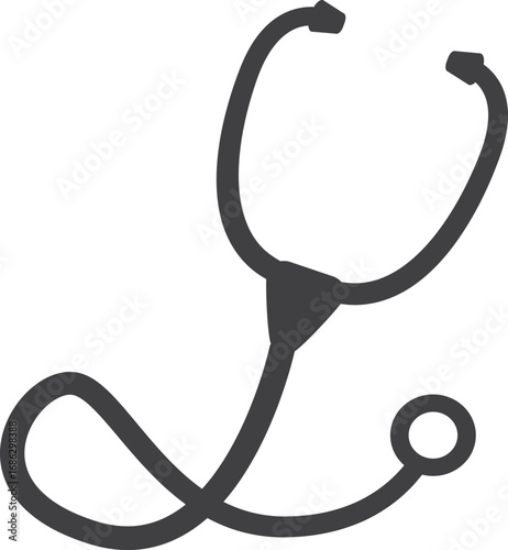 stethoscope on white background