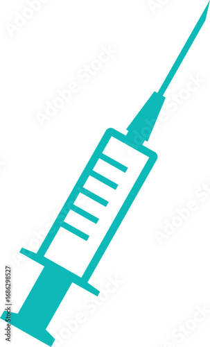 syringe on a white background