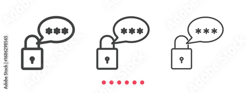 Code icon. Thin line icon vector.